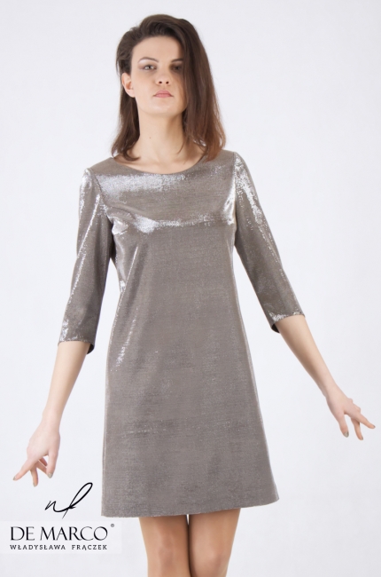 Elegancka sukienka z długim rękawem na imprezy okolicznościowe Filona, Styl i moda 2020