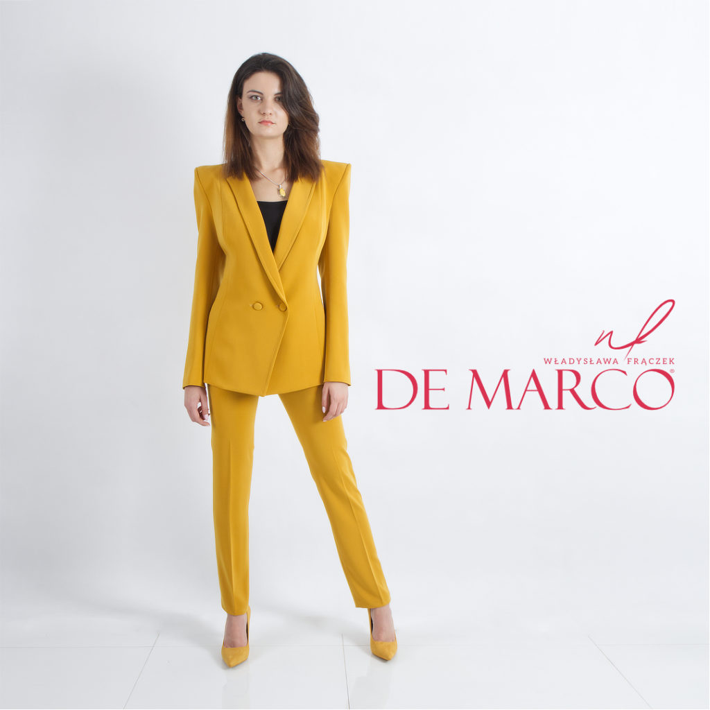 Luksusowe i najmodniejsze garnitury damskie szyte na miarę w De Marco