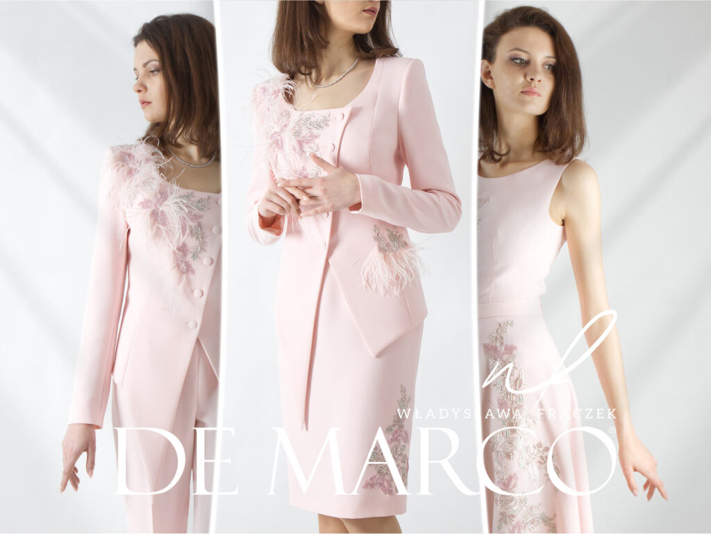 Wyjątkowe kreacje na wesele dla Mamy i Teściowej – sukienki, garsonki i garnitury damskie szyte na miarę w Atelier De Marco