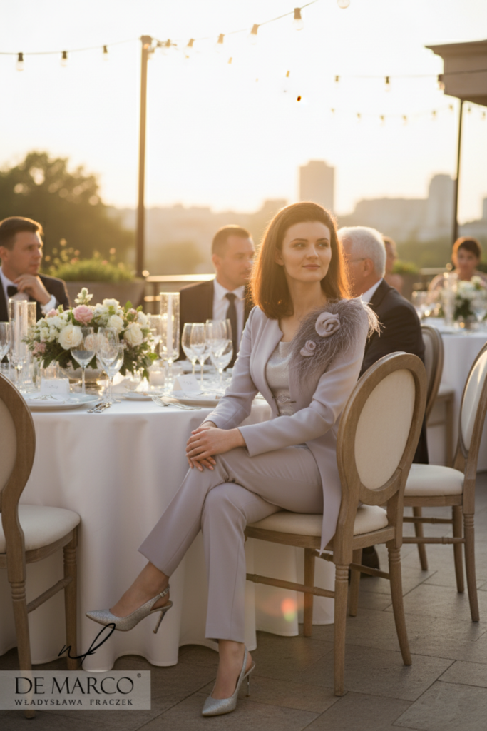 Ekskluzywne garnitury damskie wieczorowe szyte na miarę w De Marco