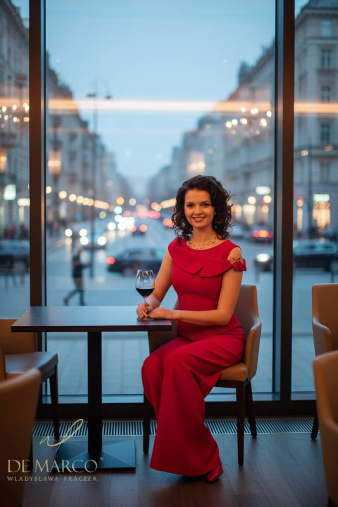 Eleganckie komplety damskie ze spodniami od krawca. Unikatowe ubrania projektowane i szyte na zamówienie w Atelier De Marco Kraków, Warszawa, Poznań