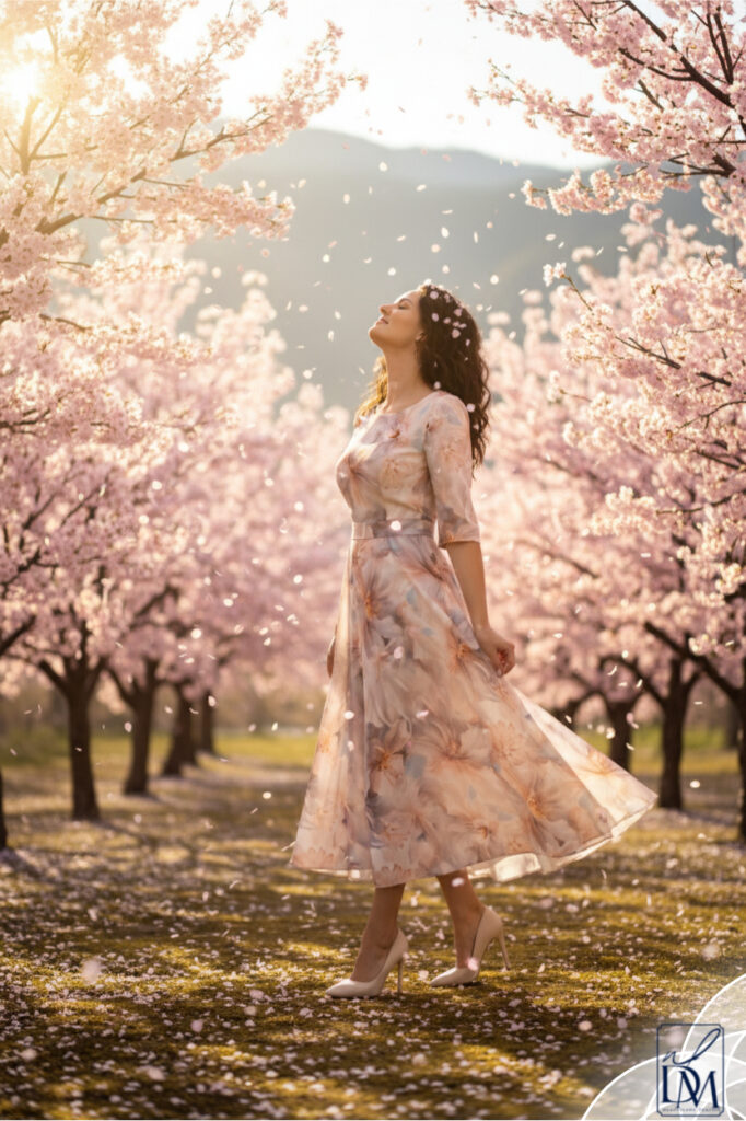 Wiosenna sukienka koktajlowa na wesele, komunię, chrzciny De Marco szycie na miarę - krawiec damski