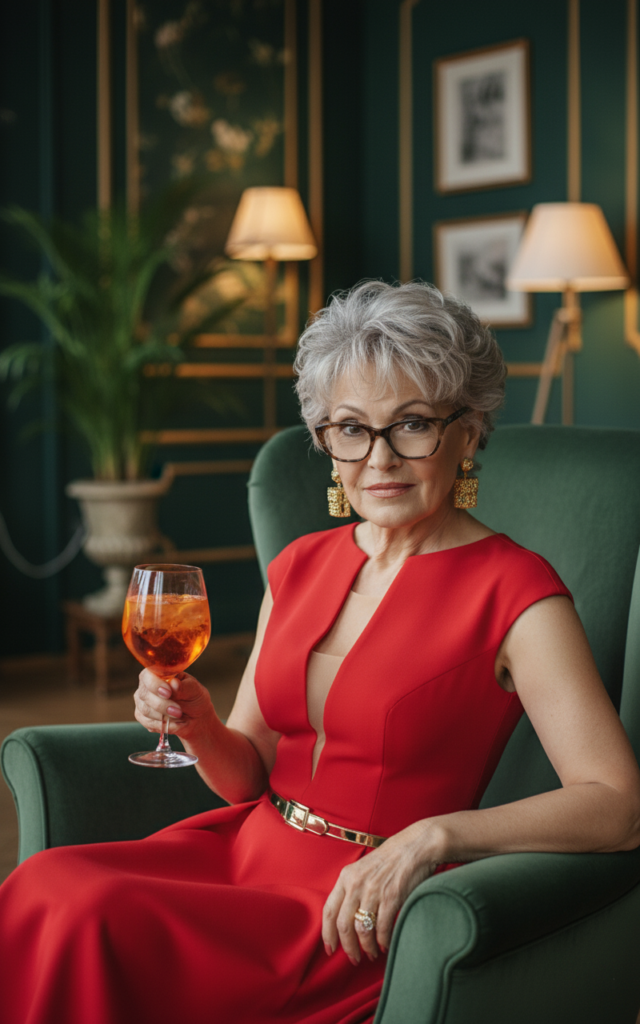 Zmysłowa sukienka dla 50 latki, 60 latki szyta na miarę w De Marco