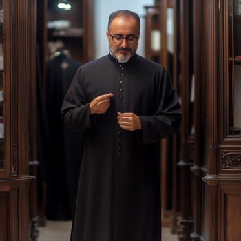 Dobrej jakości sutanna szyta na miarę u krawca