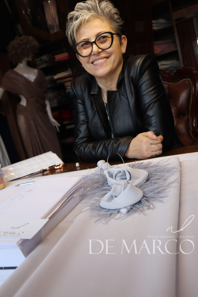 Znana polska projektantka ekskluzywnej mody damskiej Władysława Frączek 