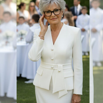 Modna sukienka, garnitur damski czy garsonka na komunię?