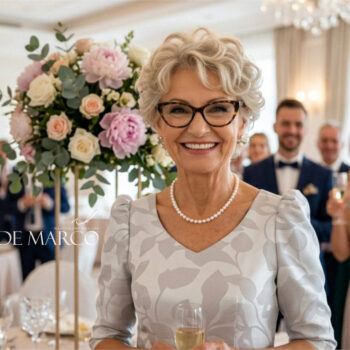 Elegancka sukienka dla mamy na Wesele w październiku.