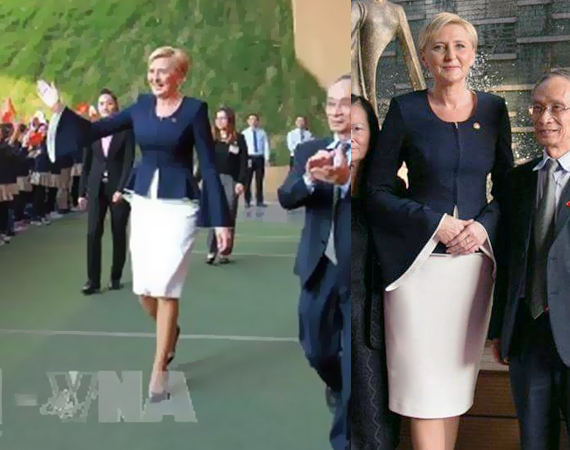 Eleganckie garsonki wizytowe i dyplomatyczne projektowane i szyte na miarę w De Marco u projektantki Pierwszej Damy - Krawiec królewski 
