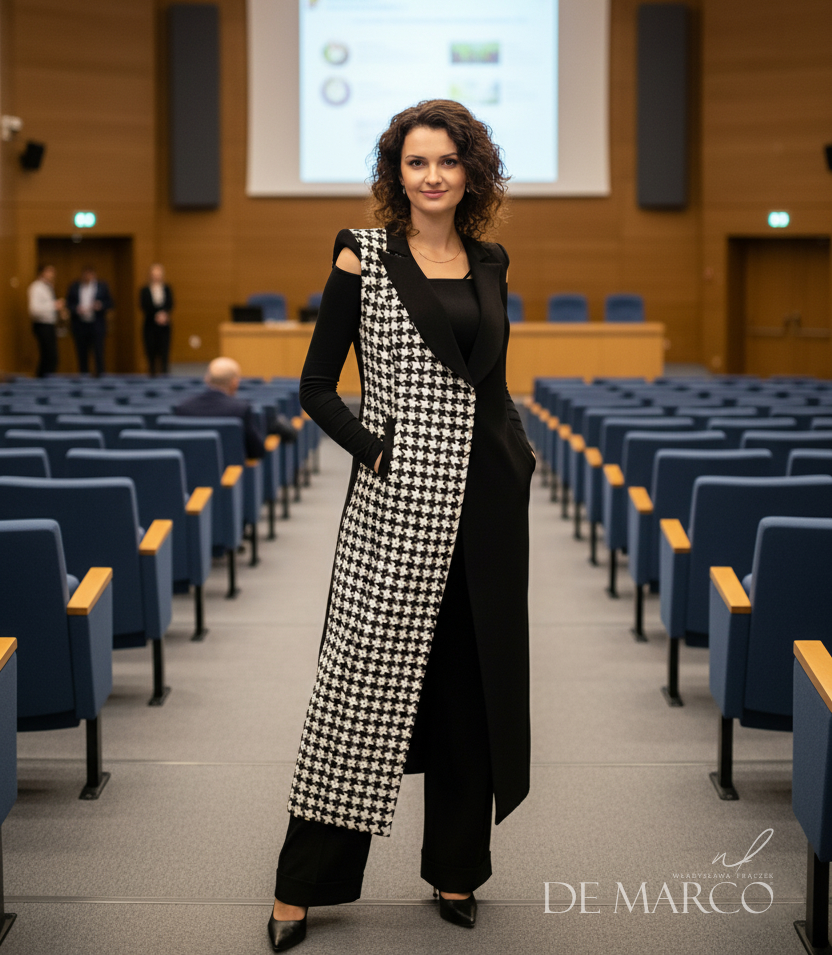 Najpiękniejszy elegancki bezrękawnik do pracy