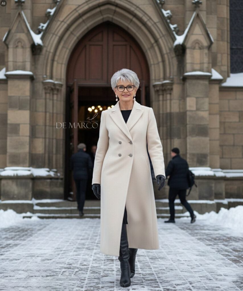 elegancki płaszcz z wełny szyty na miarę w De Marco 