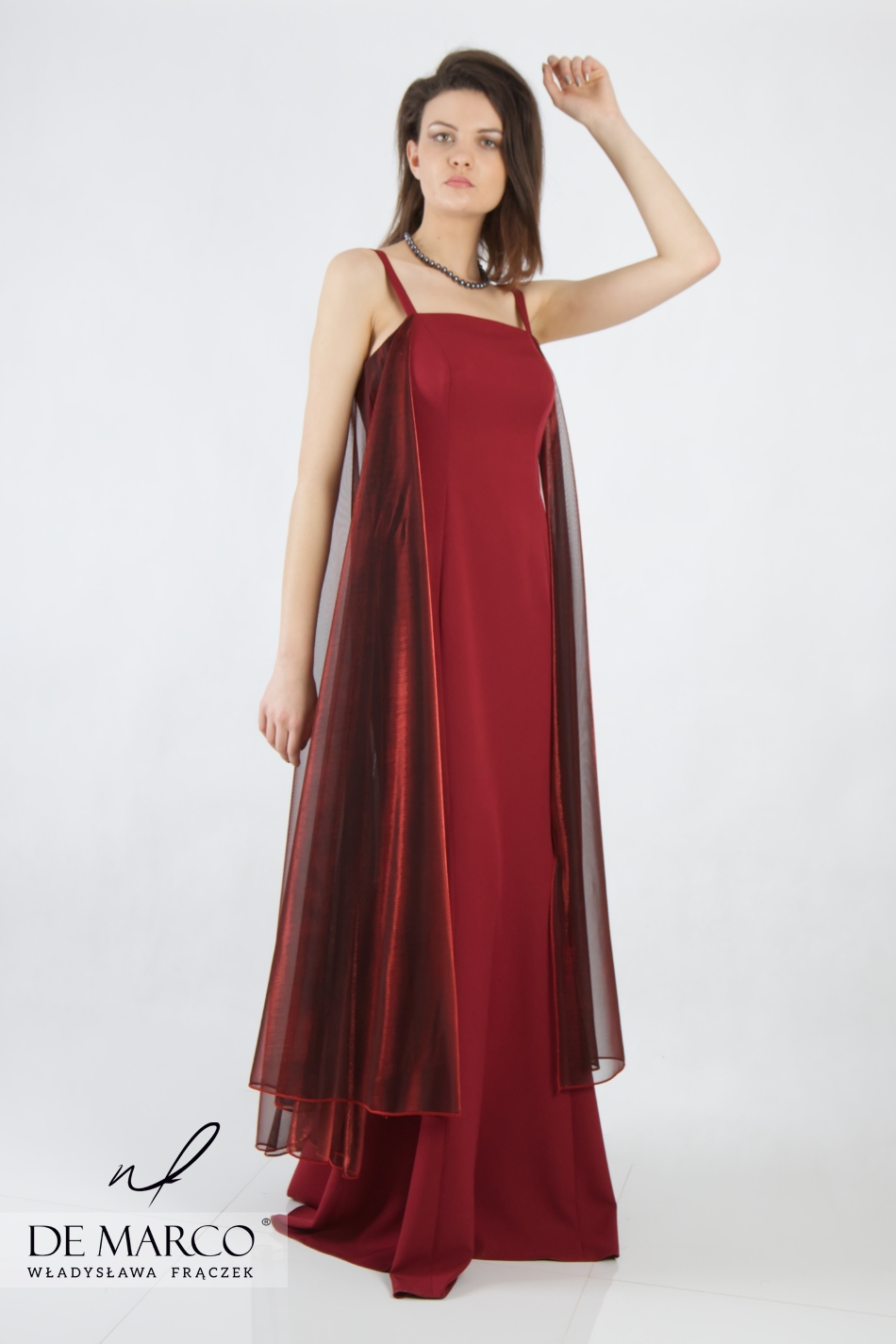 Maxi dress red Erazma Elegant evening dresses De Marco