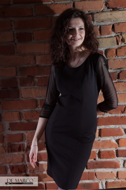 Elegancka biurowa sukienka ołówkowa Klara