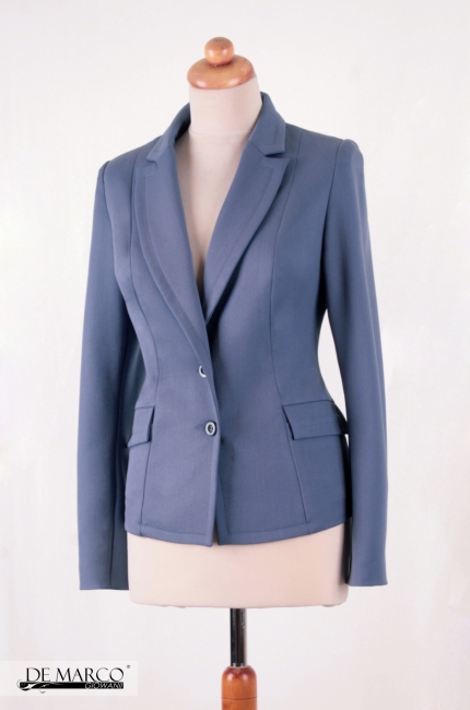 Jasno niebieski żakiet biznesowy Otylia