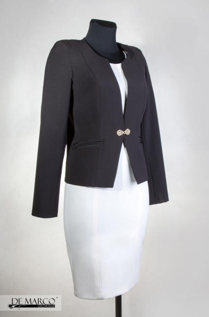 Elegancki, profilowany żakiet do urzędu Larysa