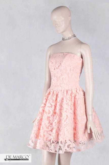 Różowa sukienka dla druhny Adriana