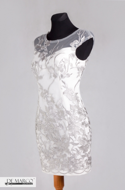 Elegancka, jasna suknia Jadwiga Silver II
