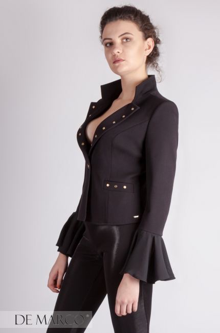 An elegant jacket from the gabardine Neptune