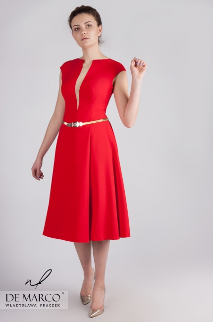 Red prom dress Massalia