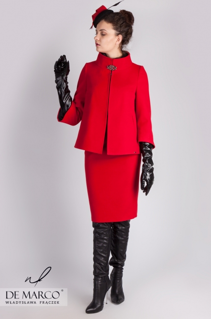 Zimowa moda biznesowa dla eleganckich kobiet