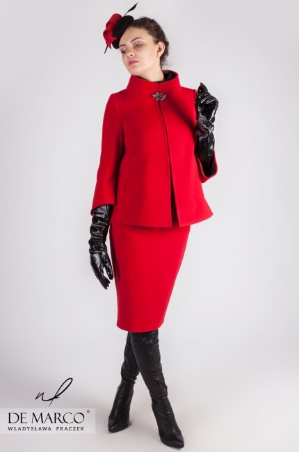 Oryginalne i bardzo eleganckie komplety zimowe, szycie zdalne i na miarę w De Marco atelier