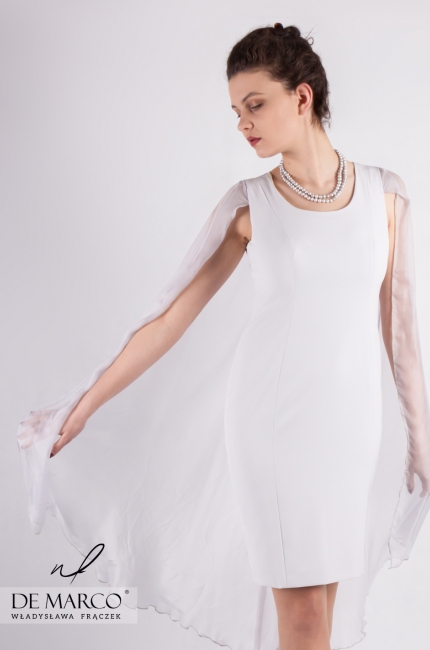 Śliczna sukienka dla mamy weselnej Wiktoriana, szyta u projektantki mody spod Krakowa.