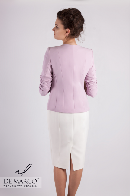 A lilac jacket for a work dress and for the office Bianka