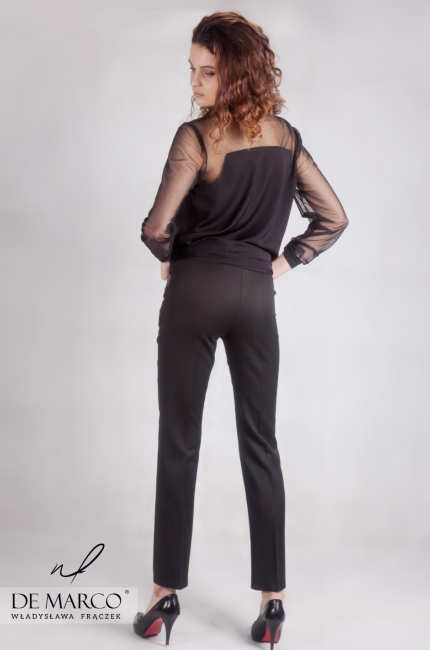 Dopasowane spodnie idealne do pracy Jonna, De Marco - biznesowa odzież damska