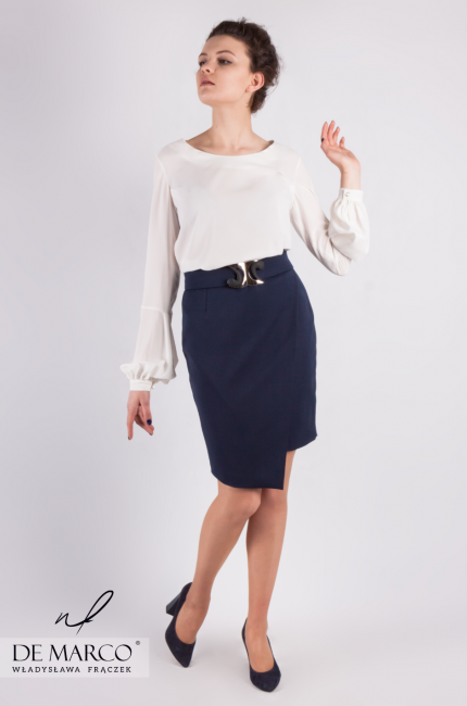 A phenomenal skirt made to measure in the studio of W. Frączek Dionizja, A unique skirt from gabardine