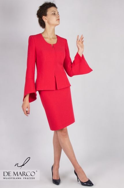 Original costume designed for brave, self-confident women Noemi II, An exquisite suit for a professional