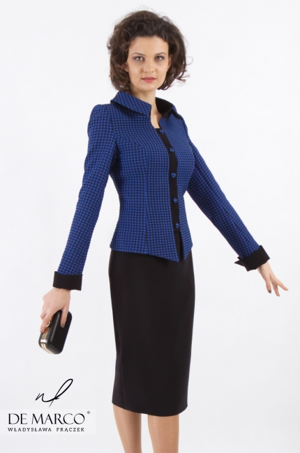 A unique suit for women of success Aurora, Sewing to measure unique women's clothing
