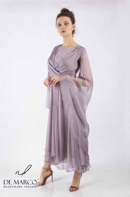 Silk dress for mother's groom for a palace wedding Sybilla, De Marco - new collection 2020