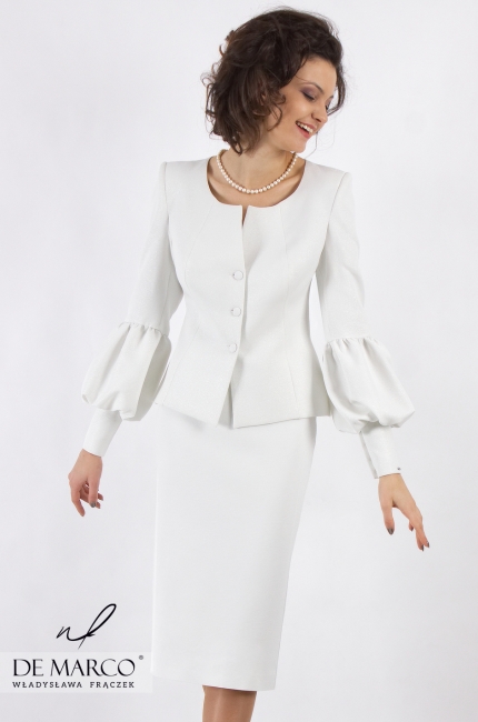 Reprezentatywny kostium damski dla bizneswoman Gracja, Moda biznesowa 2020