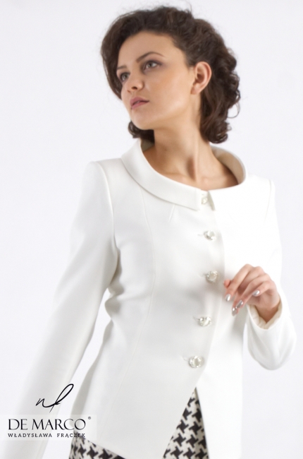 Biznesowy kostium dla eleganckiej kobiety Hestia, Reprezentatywny kostium dla dyrektorki lub managerki