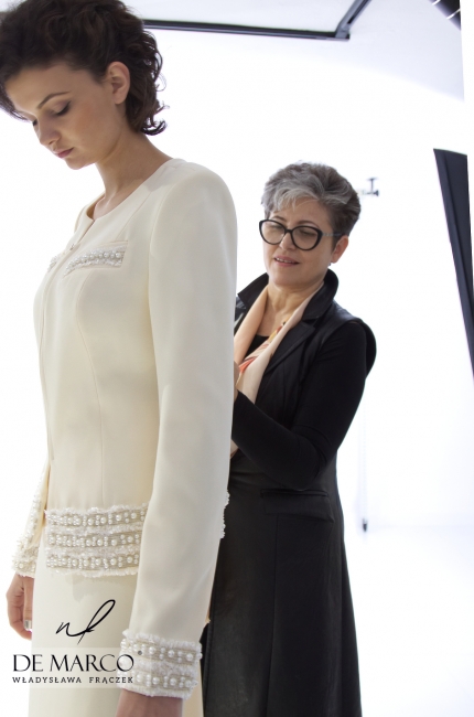 The most beautiful formal costume for the wedding mom Europa, Tailoring tailor-made Lesser Poland