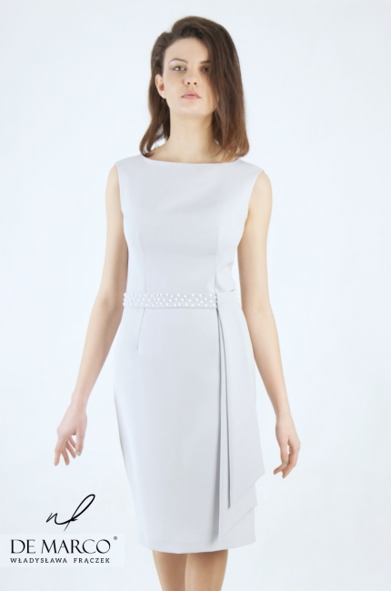 Lovely sleeveless dress with a length over the knee Basileja, De Marco - stationary store