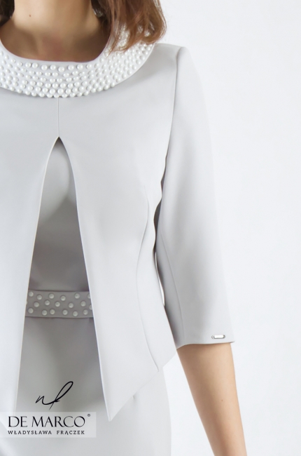 Business suit for doctor or teacher Basileja, Elegant clothing in business trips