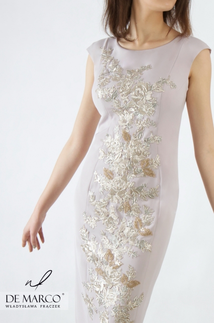 Eleganckie sukienki na wesele dla mamy od projektantki mody z De Marco Halia, Sklep online