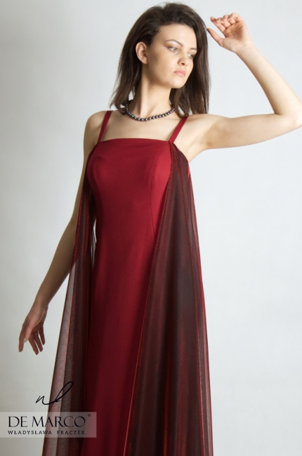 Cudowna sukienka na ramiączkach o długości maxi Erazma, Długie sukienki 2020