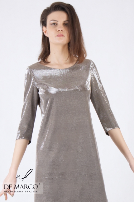 Luźna sukienka na imprezy firmowe Filona, Nowa kolekcja od De Marco 2020/2021