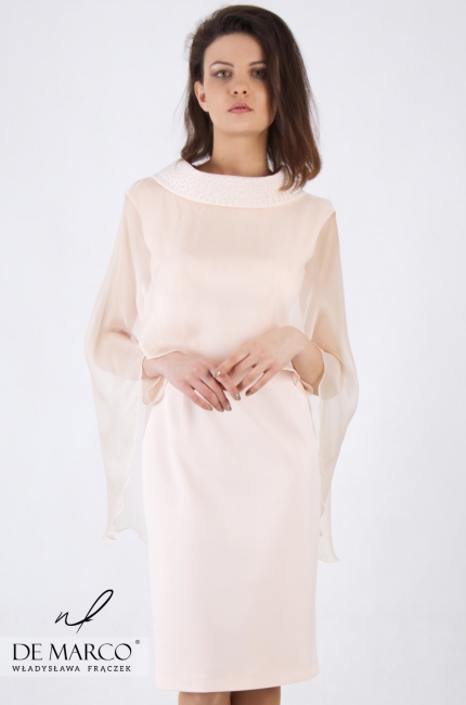 Elegancka sukienka weselna Gracjana od projektanta, Sklep internetowy z luksusowymi sukniami dla mamy na ślub córki lub syna
