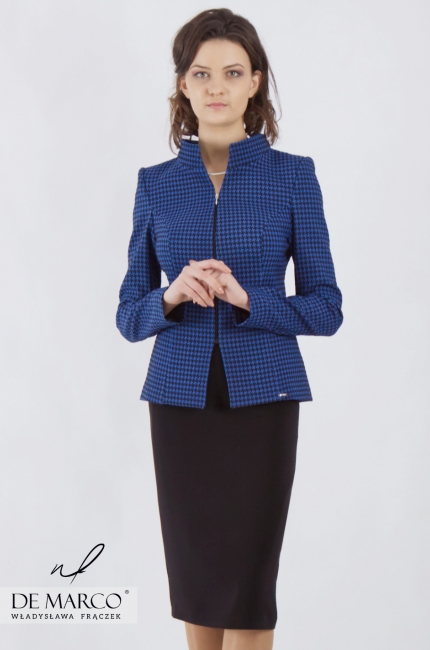 Biznesowy kostium damski w delegację Jokasta, Eleganckie garsonki do pracy 2020