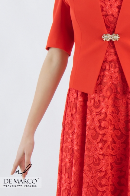 Red creation of dreams Dajana II, Professional occasional clothing 2020/2021