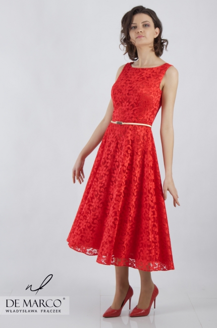 Lace dress and exclusive jacket for elegant women Dajana II, De Marco - stationary store