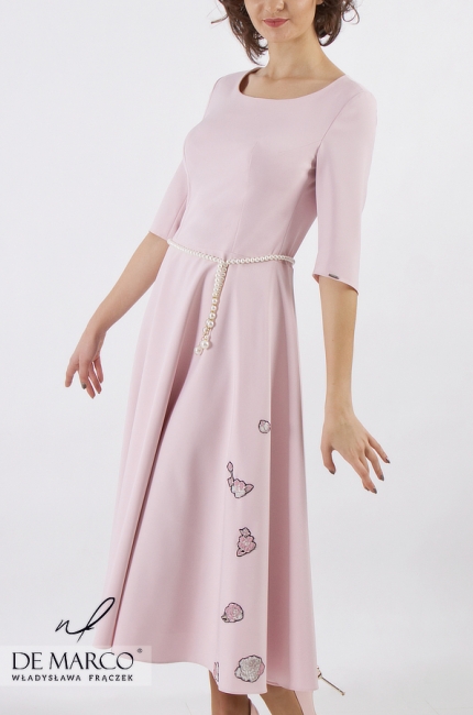 Bajeczna sukienka z elementami żakardowymi Nadia, Kreacje weselne i komunijne 2020