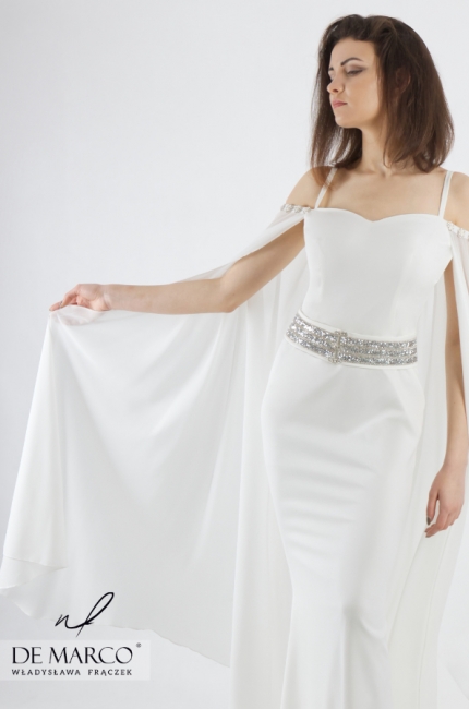 Oryginalna suknia ślubna z dekoltem w kształcie serca Elpidia, Projektowanie online