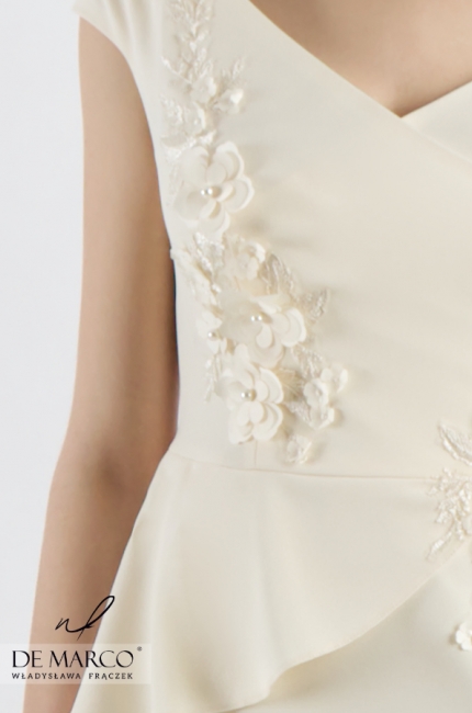 Sensual dress for the bride on the second day of the wedding Graciela, Tailoring online