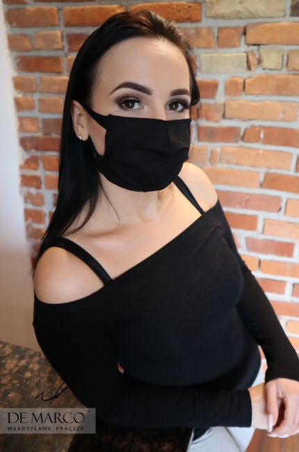Sklep internetowy z eleganckimi maskami, Bawełniane wielorazowe maski nadają się do wyparzania, są ładnie wypiłowane, dolegają do twarzy