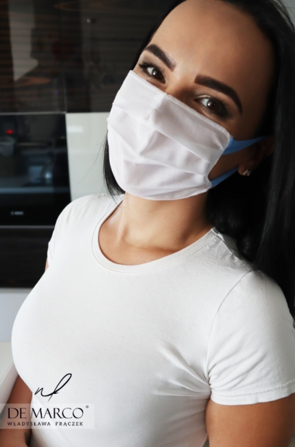 Cotton mask for maximum wearing comfort, De Marco tailoring