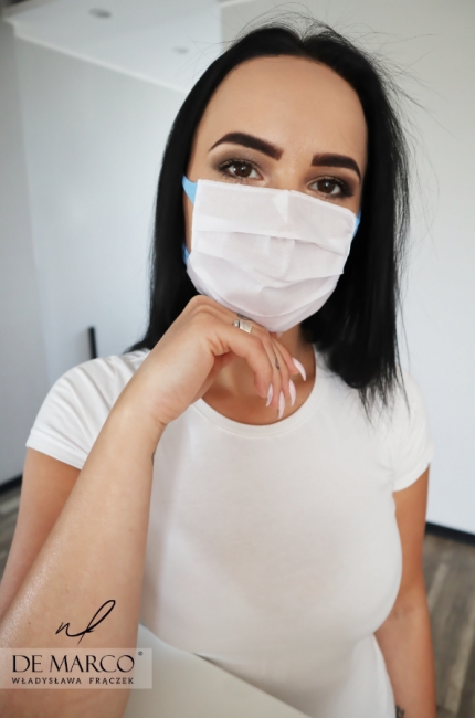 Reusable white mask, Online shopping at De Marco - 100% certainty that the mask will arrive in 48 hours