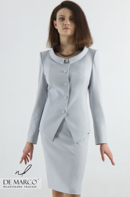 Wykwintny kostium zaprojektowany z myślą o kobietach poszukujących nowoczesnych stylizacji Heladia, Sklep internetowy